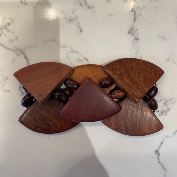 Wooden Boho Hippie Festival Beaded Bracelet - Picture 3 of 4